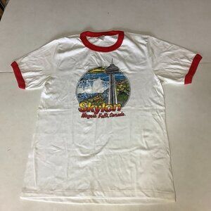 Vintage Skylon Niagara Falls Canada T-Shirt White Size Adult XL